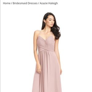 Azazie dusty rose Haleigh dress. Size 8
